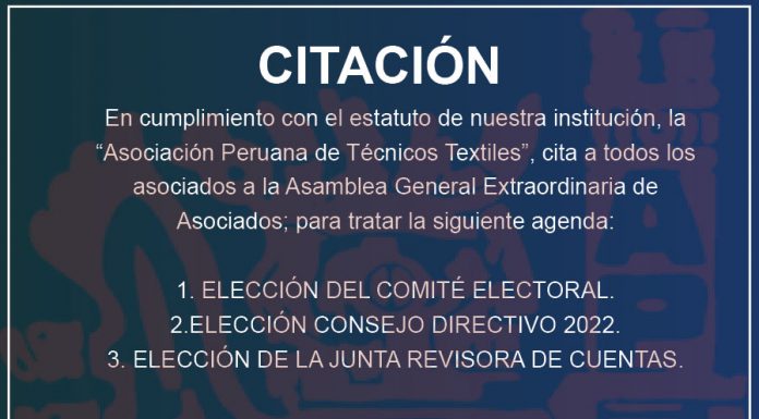 Citación: Asamblea General Extraordinaria de Asociados